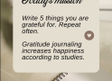 Daily Mission Gratitude