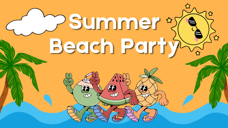 Summer beach dance party for kids music