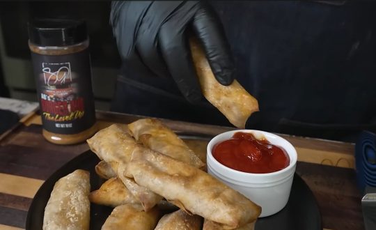 Airfryer Cheeseburger Eggrolls