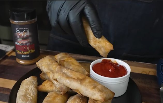 Airfryer Cheeseburger Eggrolls